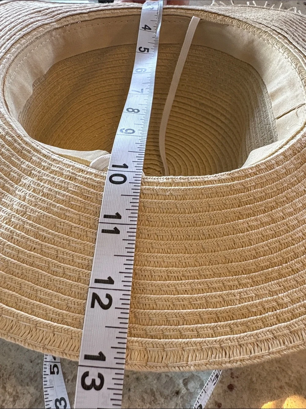 Straw Wide-Brim Sun Hat with Yellow Ribbon